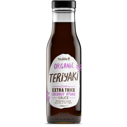 Niulife Organic Extra Thick Coconut Amino Teriyaki Sauce 250mL