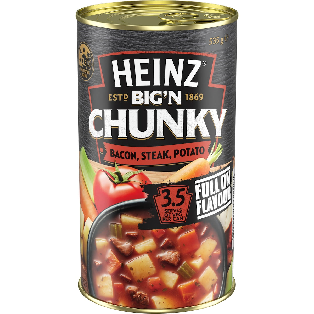 Heinz Big N Chunky Bacon, Steak, Potato Soup 535g