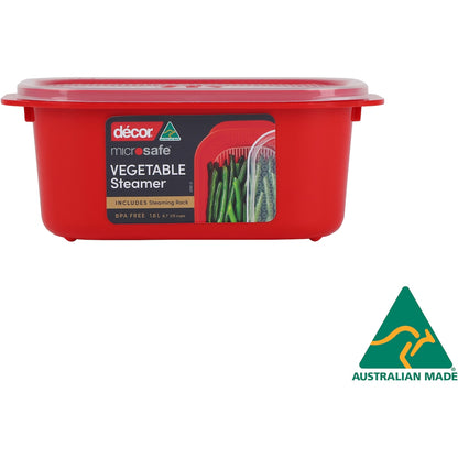 Decor Microsafe Easy Heat Oblong Container 1.6l Each