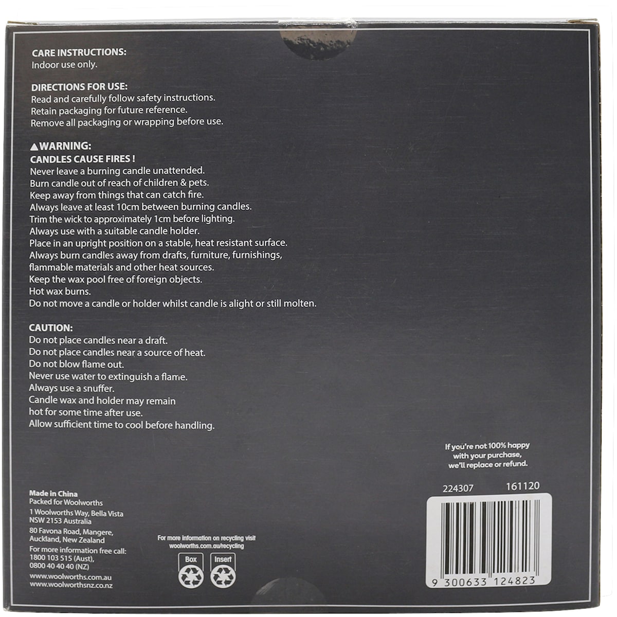 Essentials Tealights Candles 100 Pack