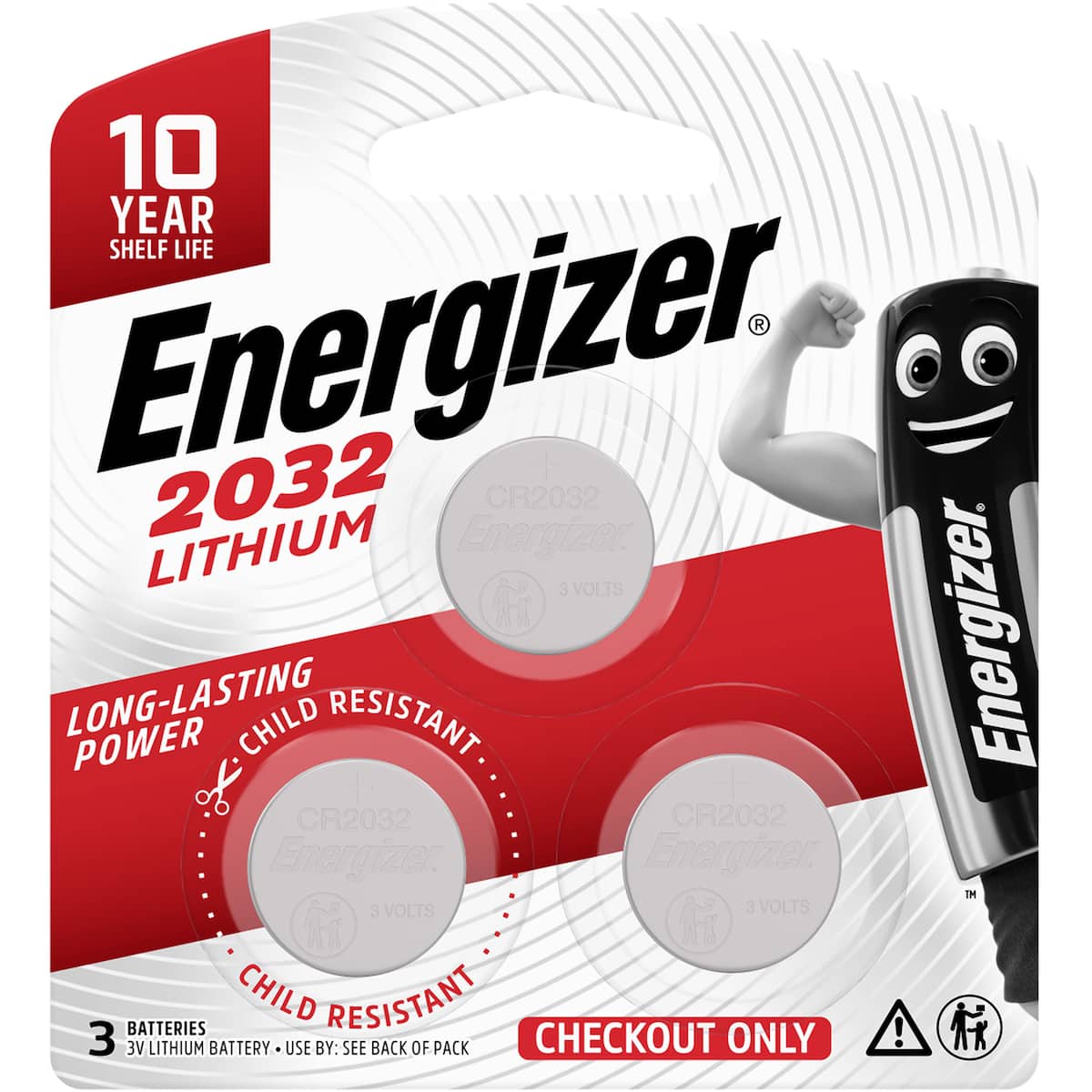 Energizer 2032 Cr2032 Lithium Coin Battery 3 Pack
