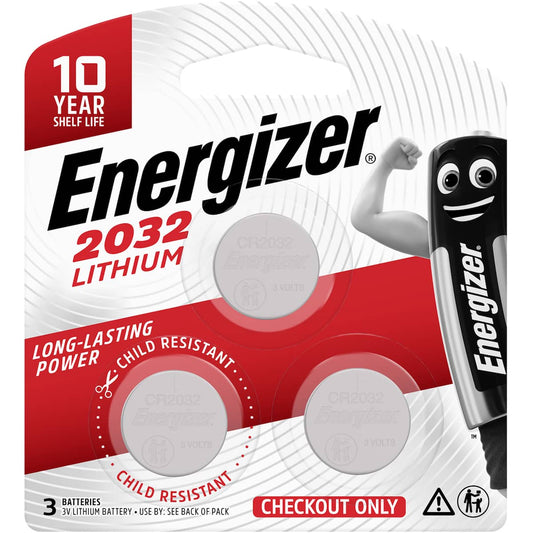 Energizer 2032 Cr2032 Lithium Coin Battery 3 Pack