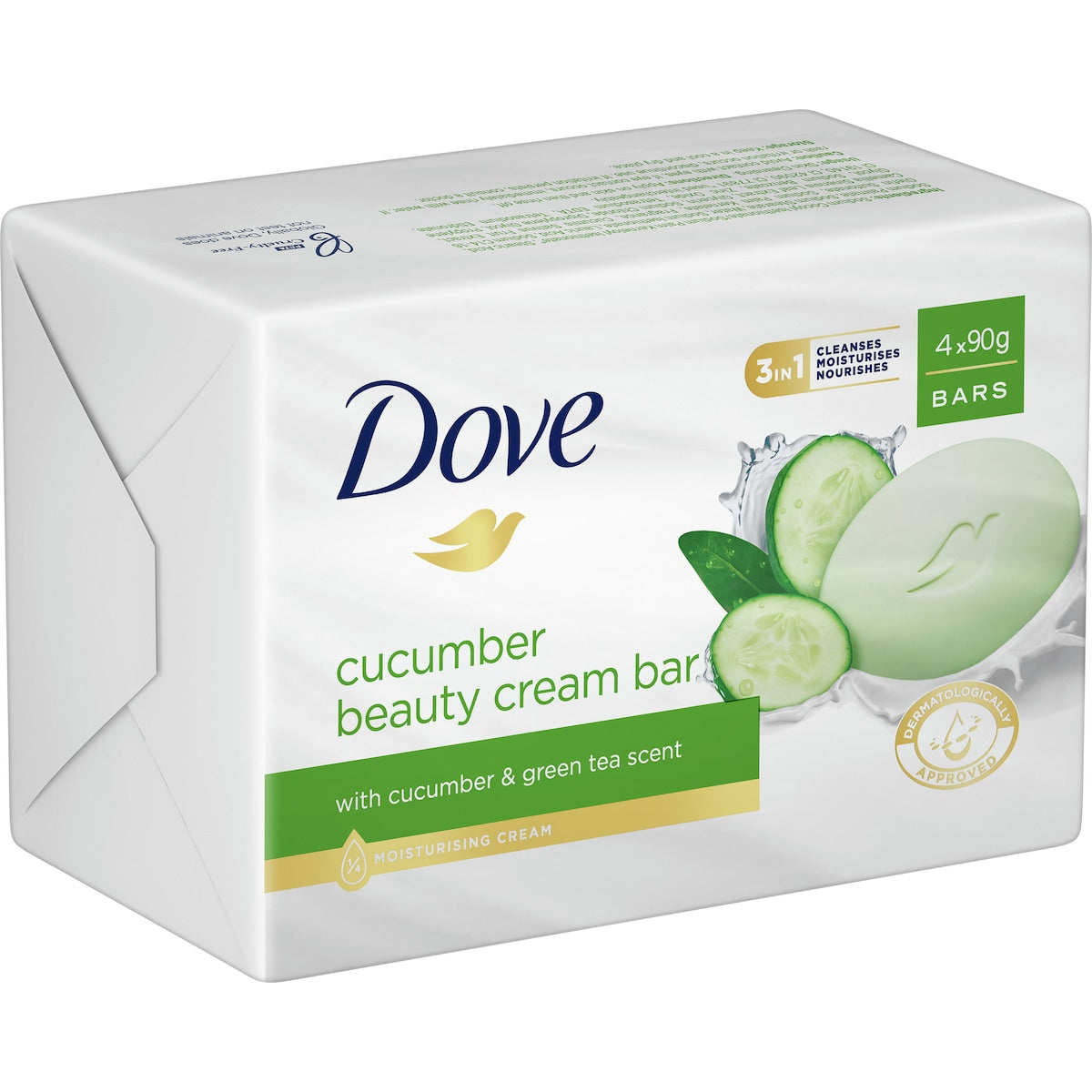 Dove Beauty Cream Bar Cucumber 90g X 4 Pack