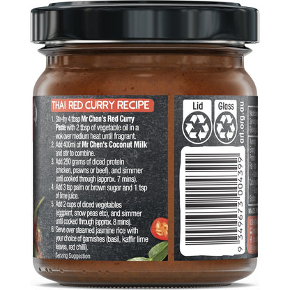 Mr Chens Thai Red Curry Paste 190g