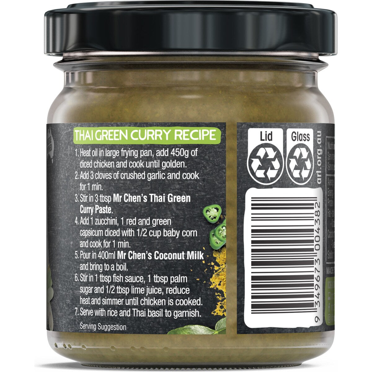 Mr Chens Thai Green Curry Paste 190g