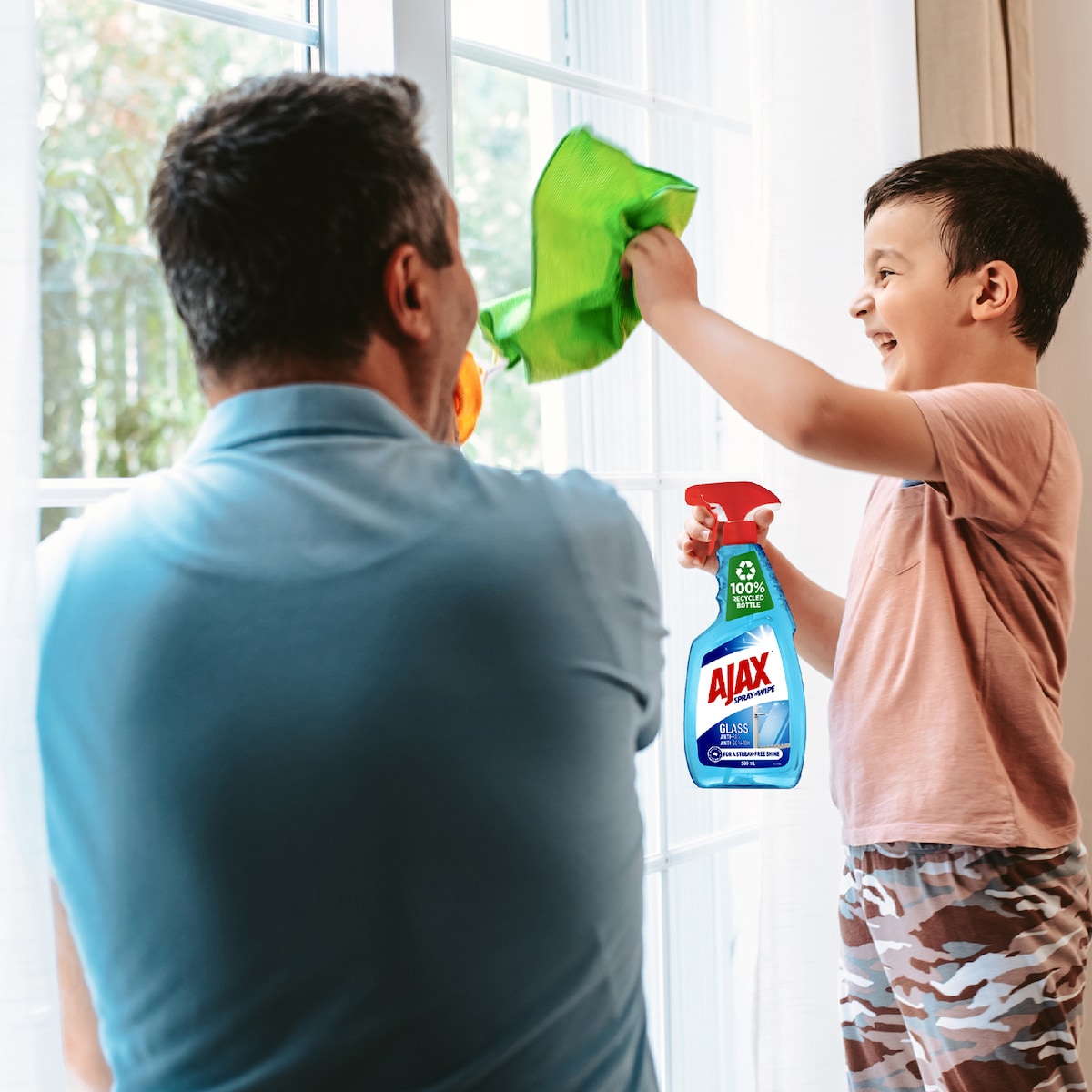 Ajax Spray & Wipe Glass Cleaner 500ml