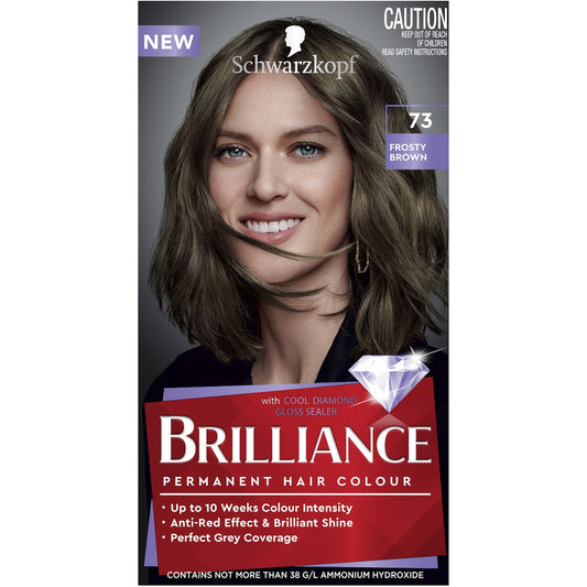 Schwarzkopf Brilliance Permanent Hair Colour Frosty Cool Brown Each