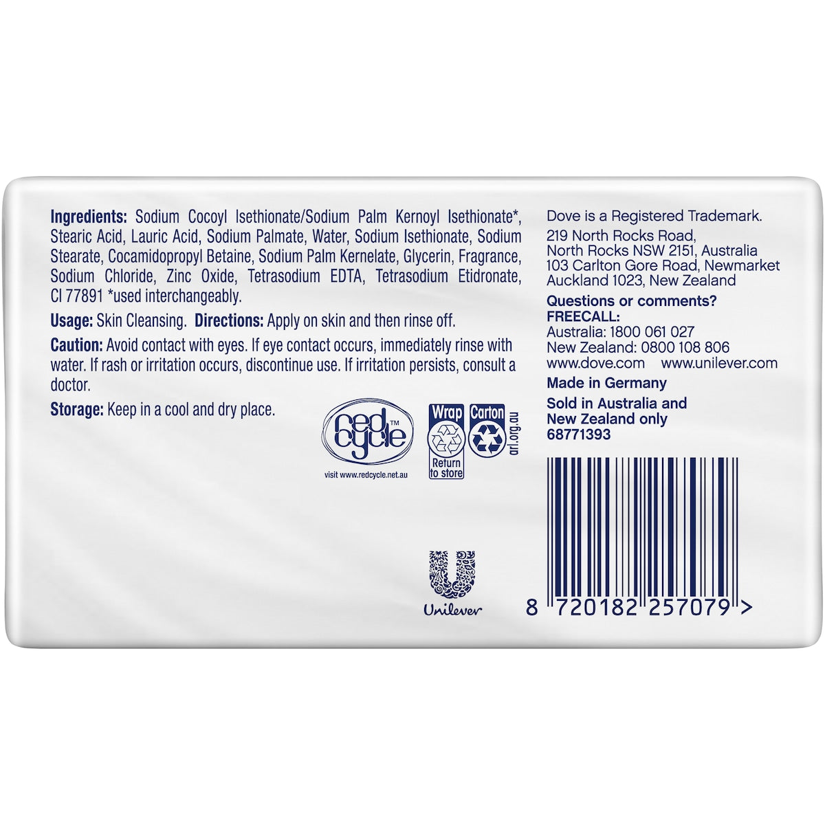 Dove Beauty Bar Original 90g X 4 Pack