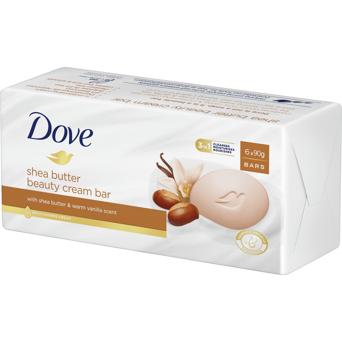 Dove Beauty Cream Bar Shea Butter 6 X 90 G