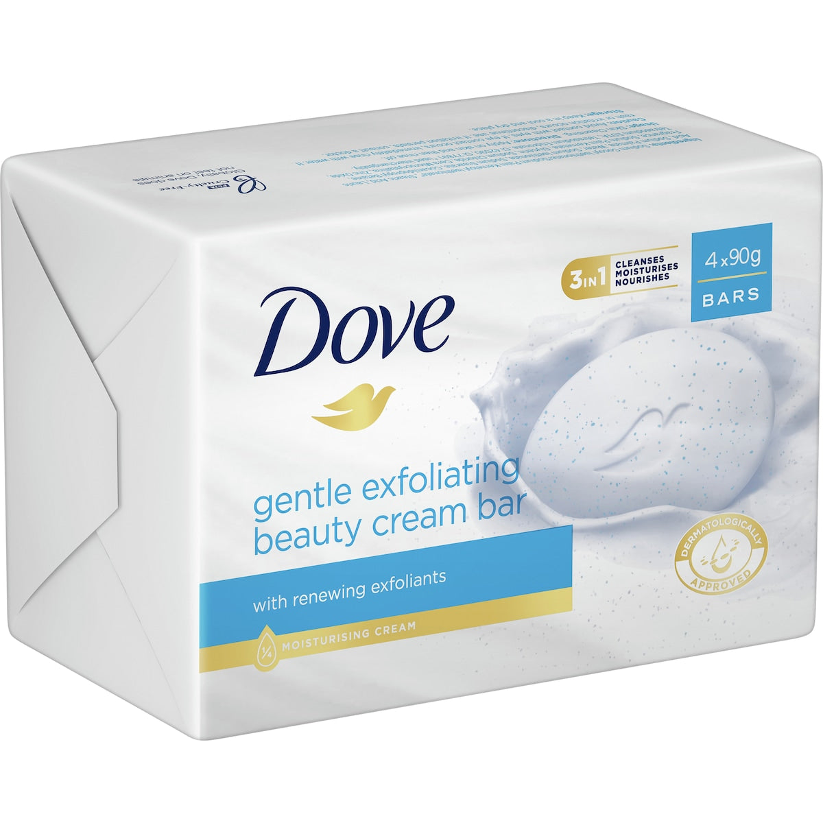 Dove Beauty Bar Gentle Exfoliating 90g X 4 Pack