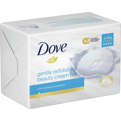 Dove Beauty Bar Gentle Exfoliating 90g X 4 Pack