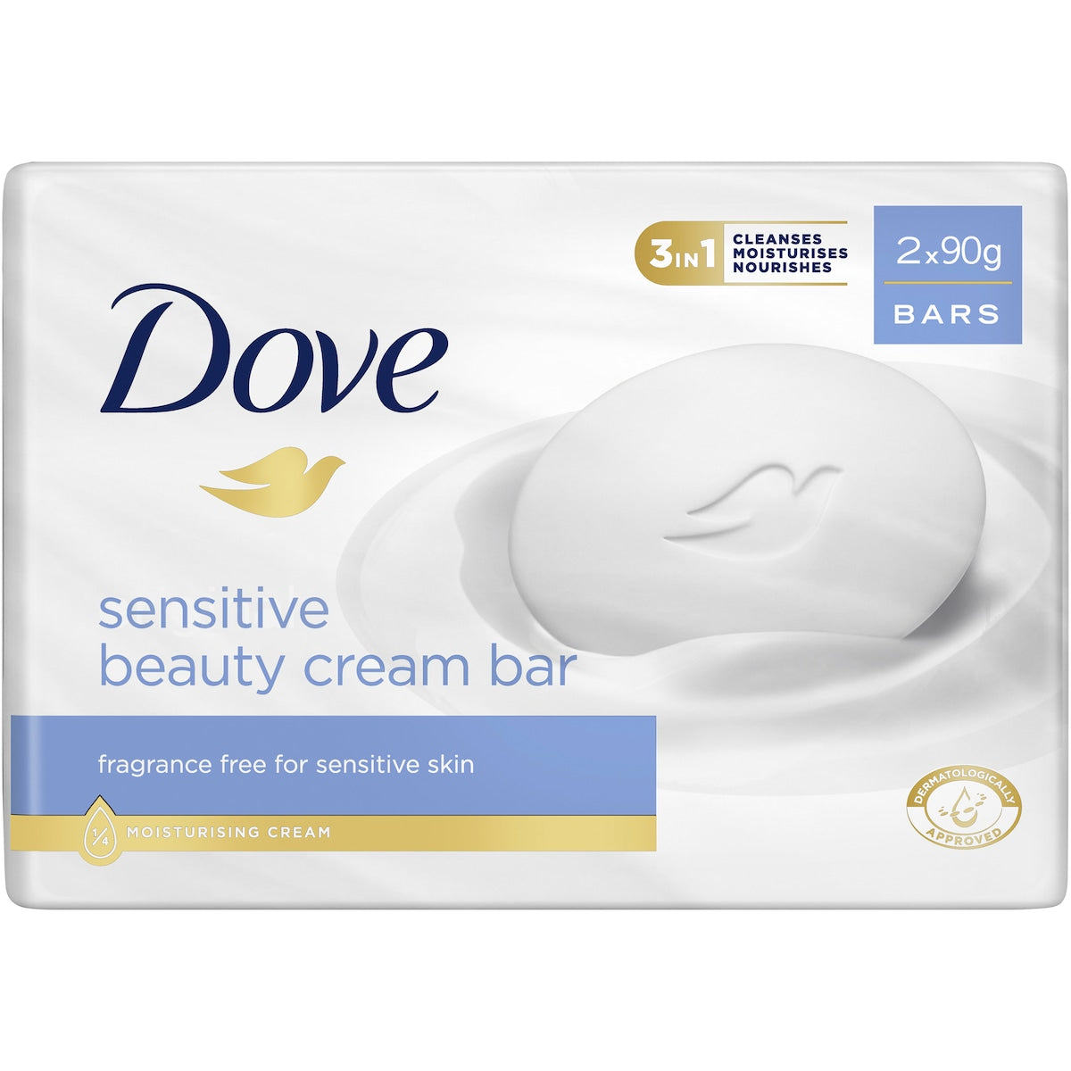 Dove Beauty Bar Sensitive 90g X 2 Pack
