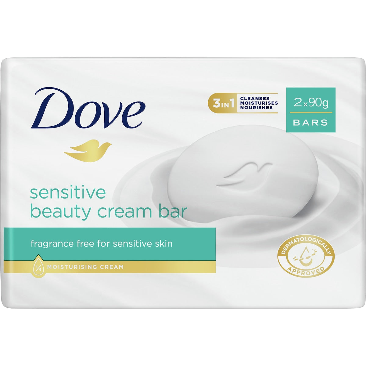Dove Beauty Cream Bar Sensitive 2 X 90 G