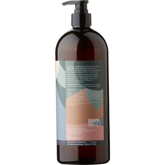 Sukin Anna Cole Body Wash Rosehip, Jojoba & Avocado Oils 1L