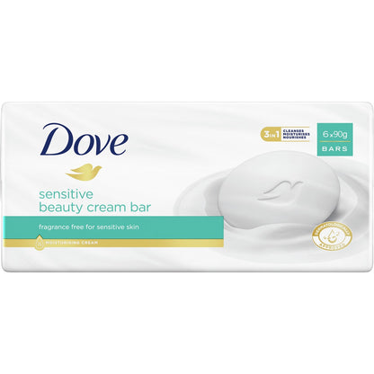 Dove Beauty Cream Bar Sensitive 6 X 90 G