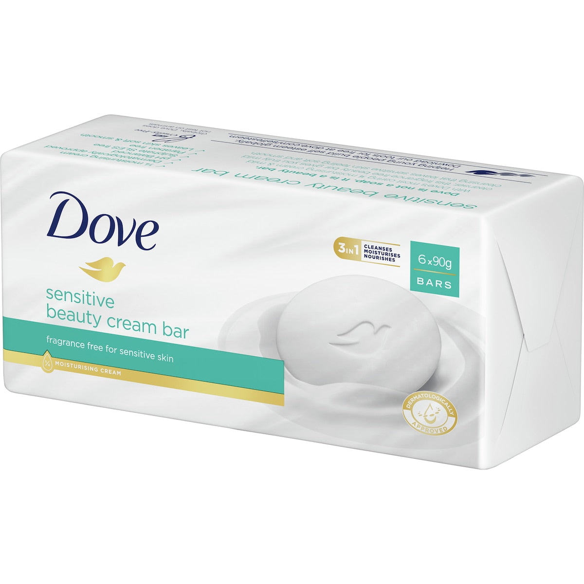 Dove Beauty Bar Sensitive 90g X 6 Pack