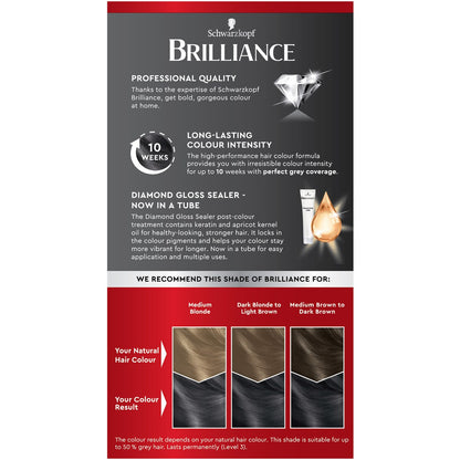 Schwarzkopf Brilliance Grey Hair Dye 95 Smoky Grey Hair Colour each