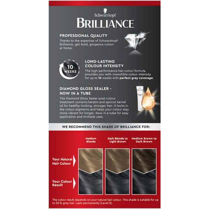 Schwarzkopf Brilliance Permanent Hair Colour Smoky Grey Each