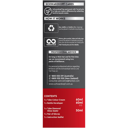 Schwarzkopf Brilliance Grey Hair Dye 95 Smoky Grey Hair Colour each