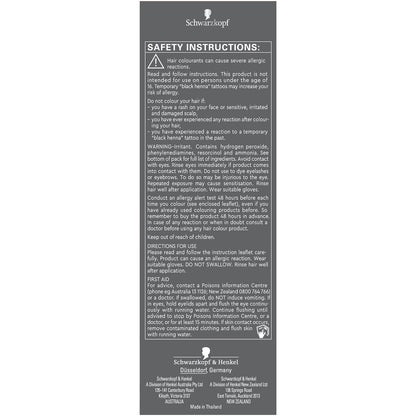 Schwarzkopf Brilliance Permanent Hair Colour Smoky Grey Each