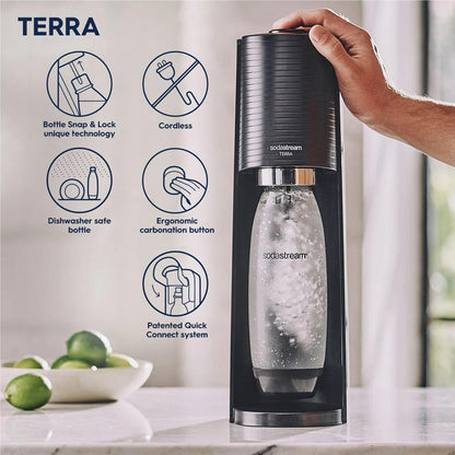 Sodastream Terra Sparkling Water Maker Black each