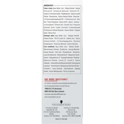 Schwarzkopf Live Colour Permanent Hair Dye Black Each