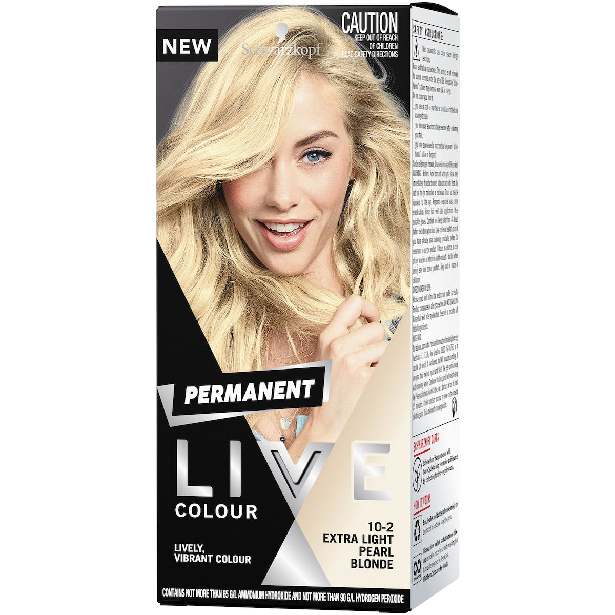 Schwarzkopf Live Colour Blonde Hair Dye Light Pearl Blonde Permanent each