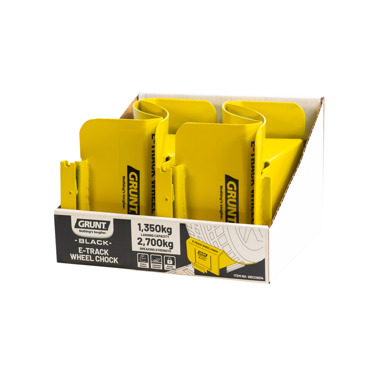 Grunt E-Track Wheel Chock Each