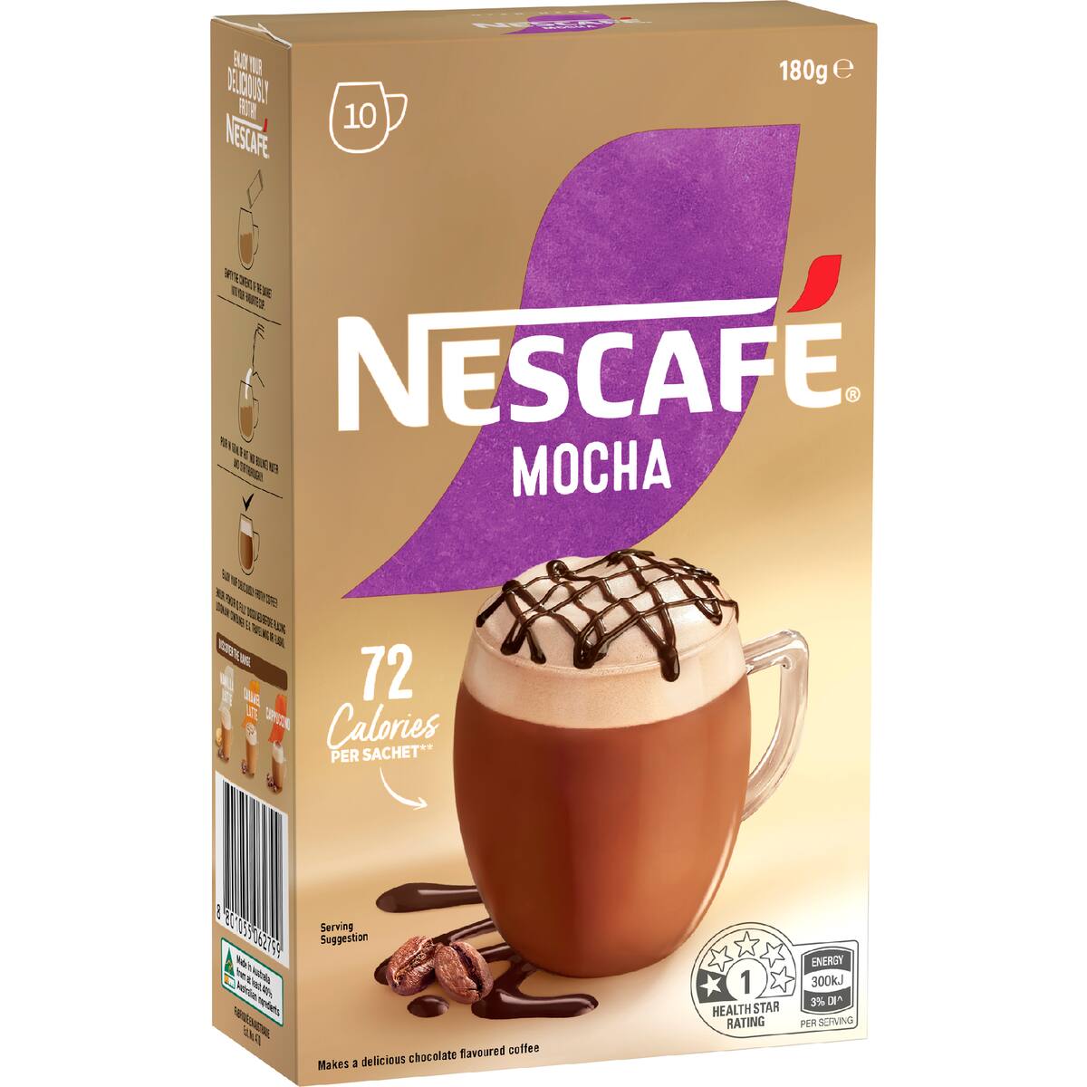 Nescafe Mocha Coffee Sachets 10 Pack