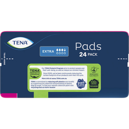 Tena Incontinence Pads Extra Standard Length 24 Pack