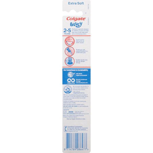 Colgate Bluey Kids Toothbrush 2-5 Years Each