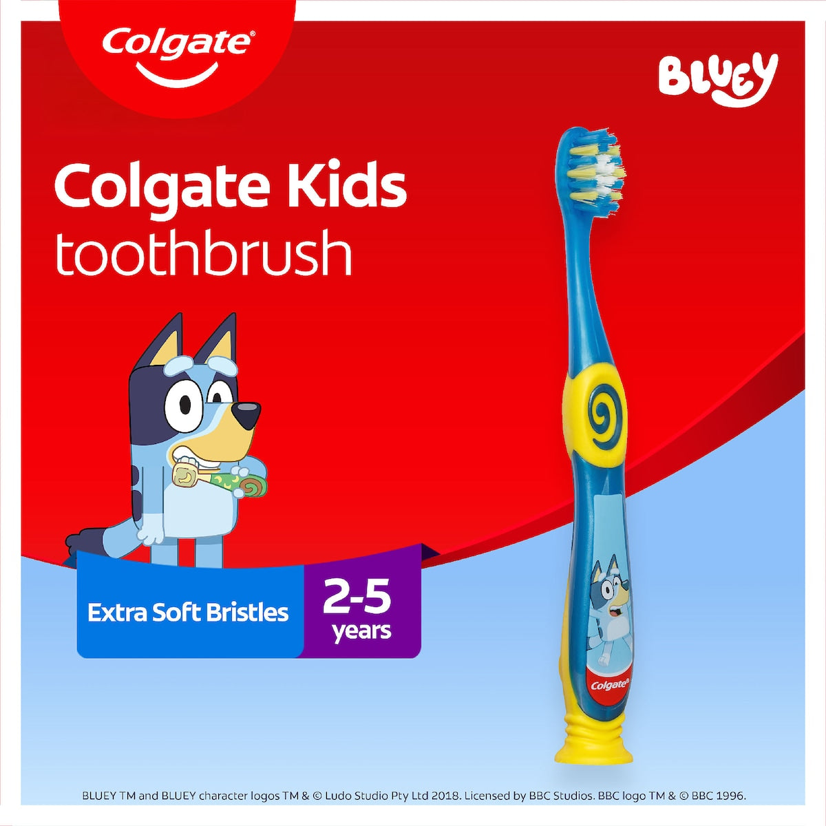 Colgate Bluey Kids Toothbrush 2-5 Years Each