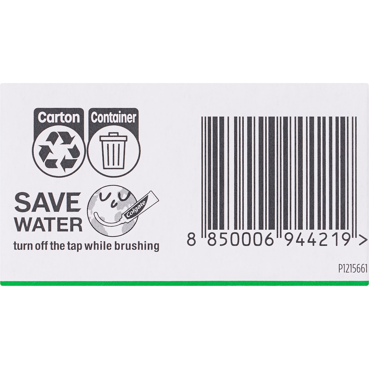 Colgate Total Dental Floss Mint Waxed Flavour Value 100m Each