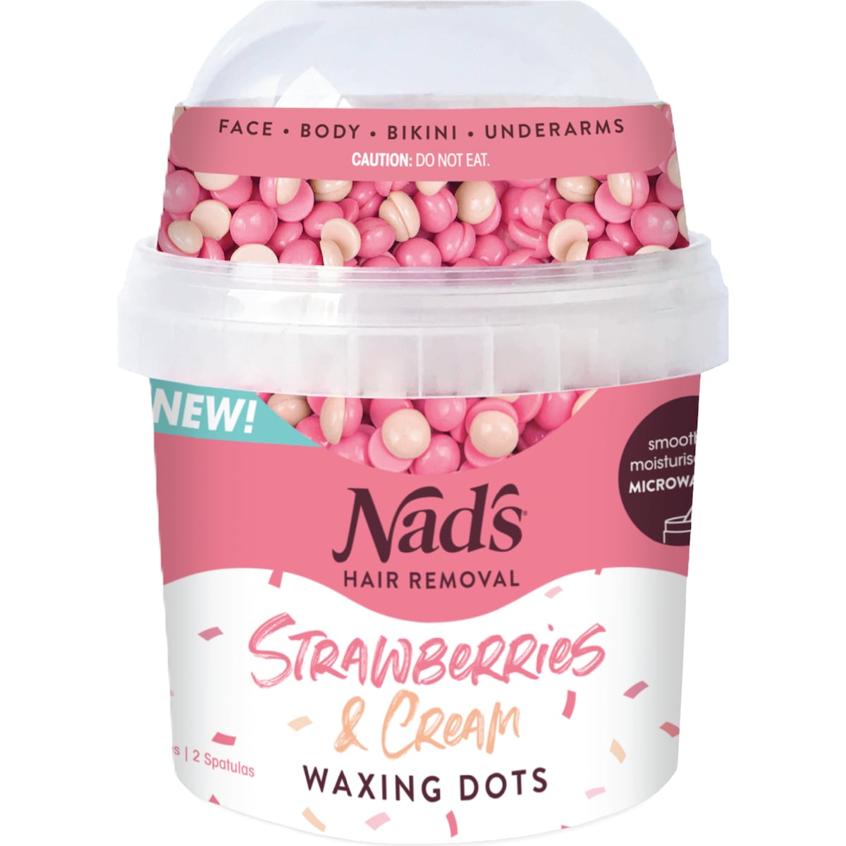 Nad's Strawberries & Cream Waxing Dots 200g