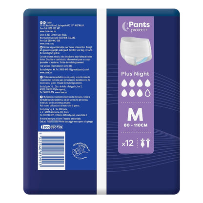 Tena Incontinence Pants Plus Night Size M 12 Pack