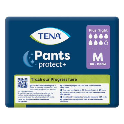 Tena Incontinence Pants Plus Night Size M 12 Pack
