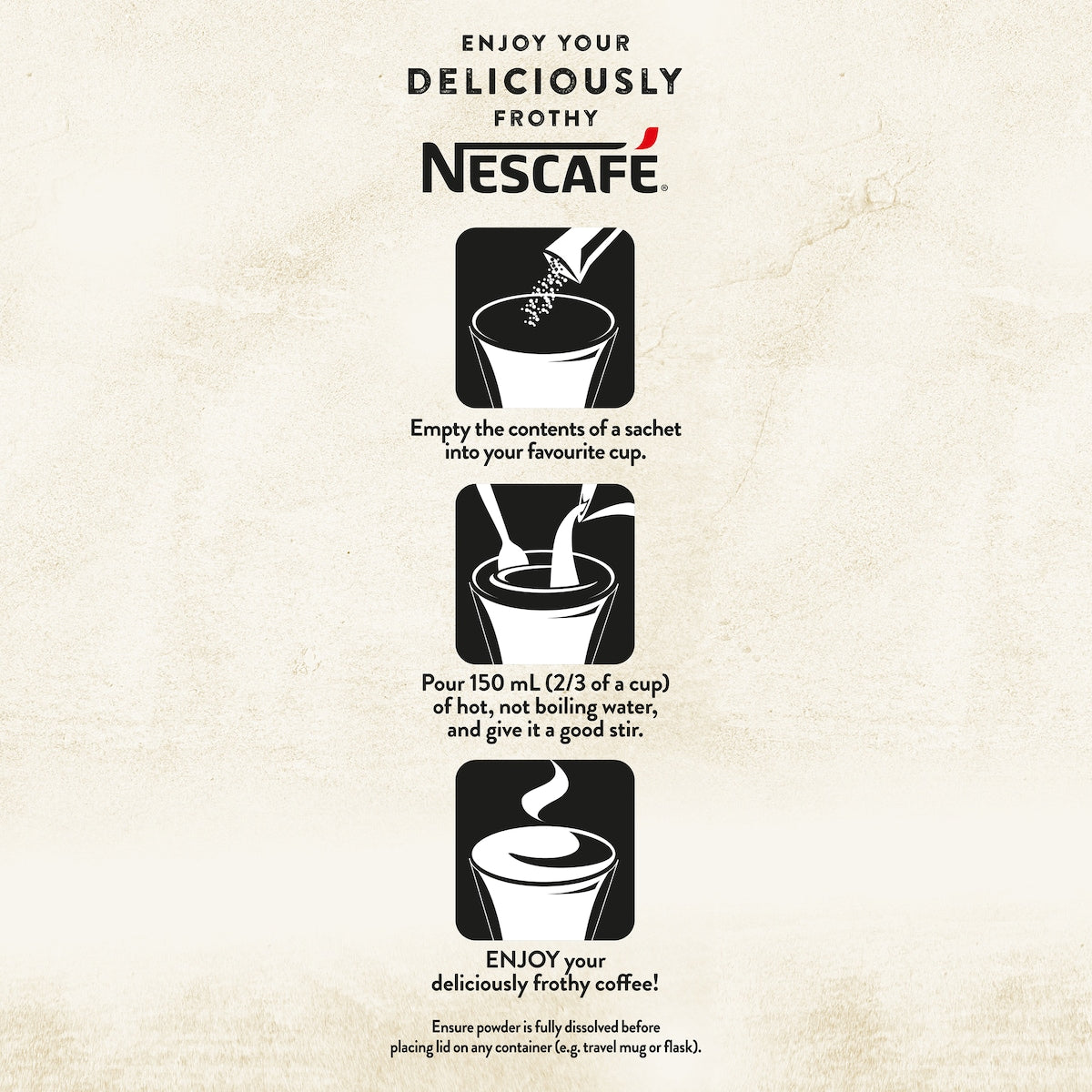 Nescafe Hazelnut Latte Coffee Sachets 10 Pack