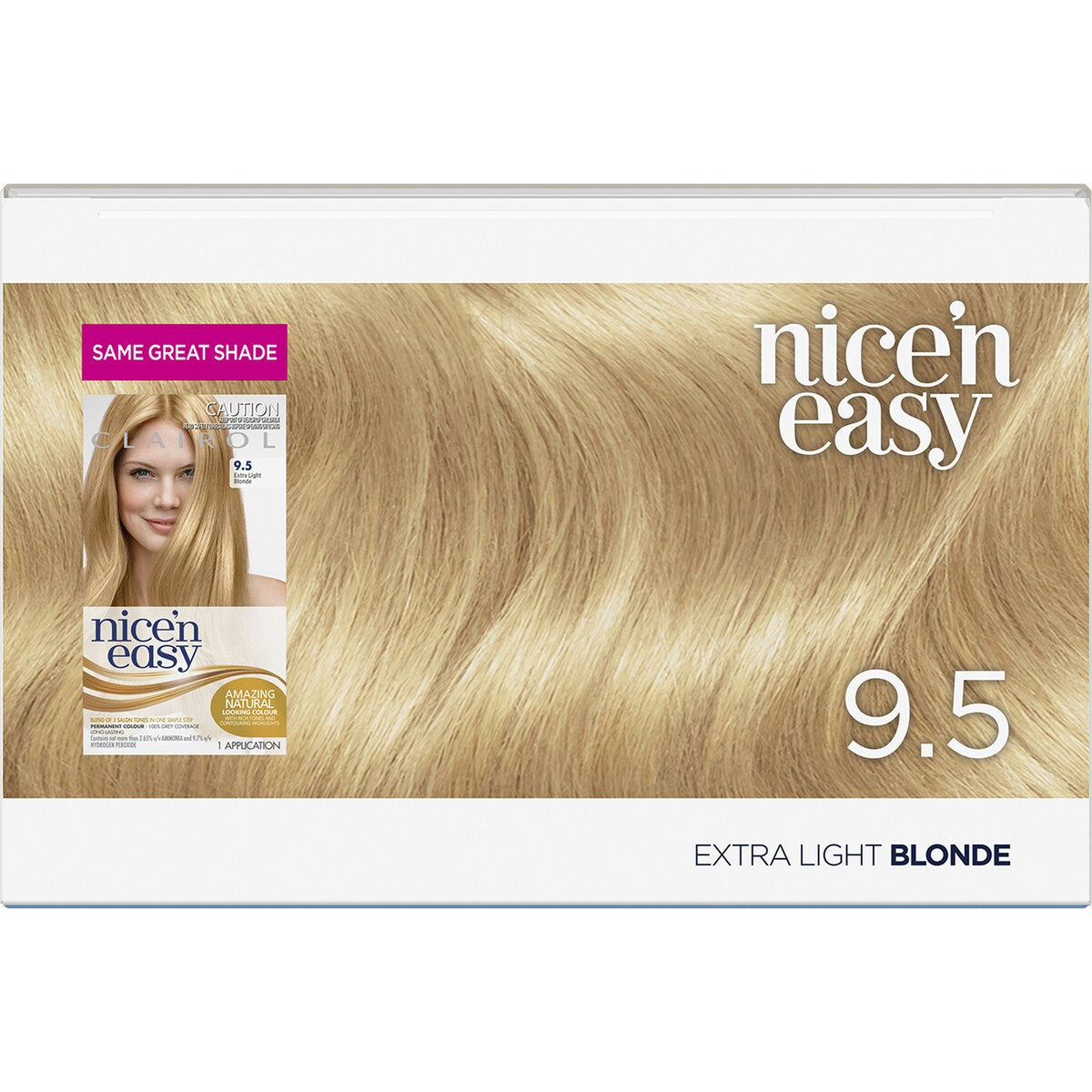 Clairol Nice & Easy Permanent 9.5 Extra Light Blonde Hair Colour Each