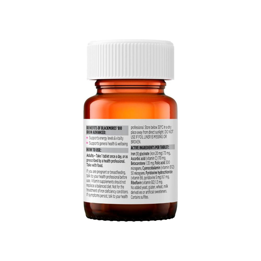 Blackmores Bio Iron Advanced Energy Tablets - 30 pack