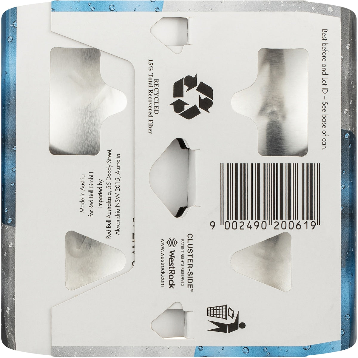 Red Bull Energy Drink Sugar Free 250ml X 4 Pack