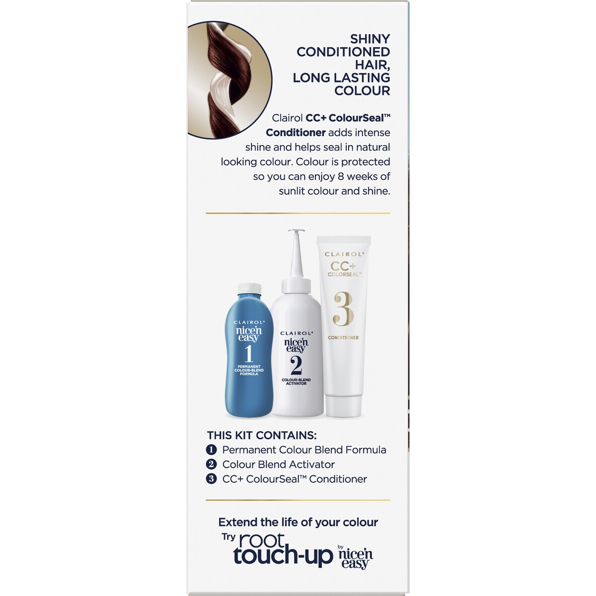 Clairol Nice 'N Easy Permanent 4BG Dark Burgundy Hair Colour each