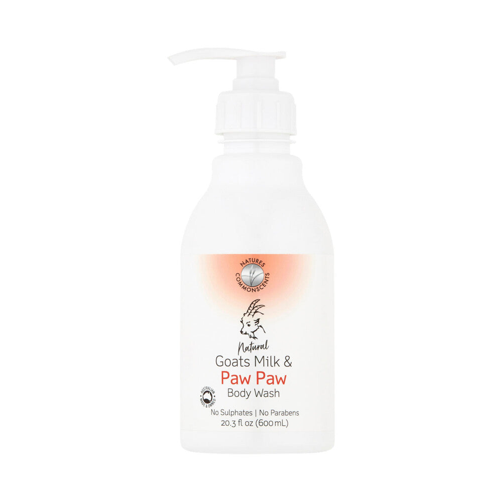 Natures Commonscents Natural Goats Milk & Paw Paw Body Wash - 600mL