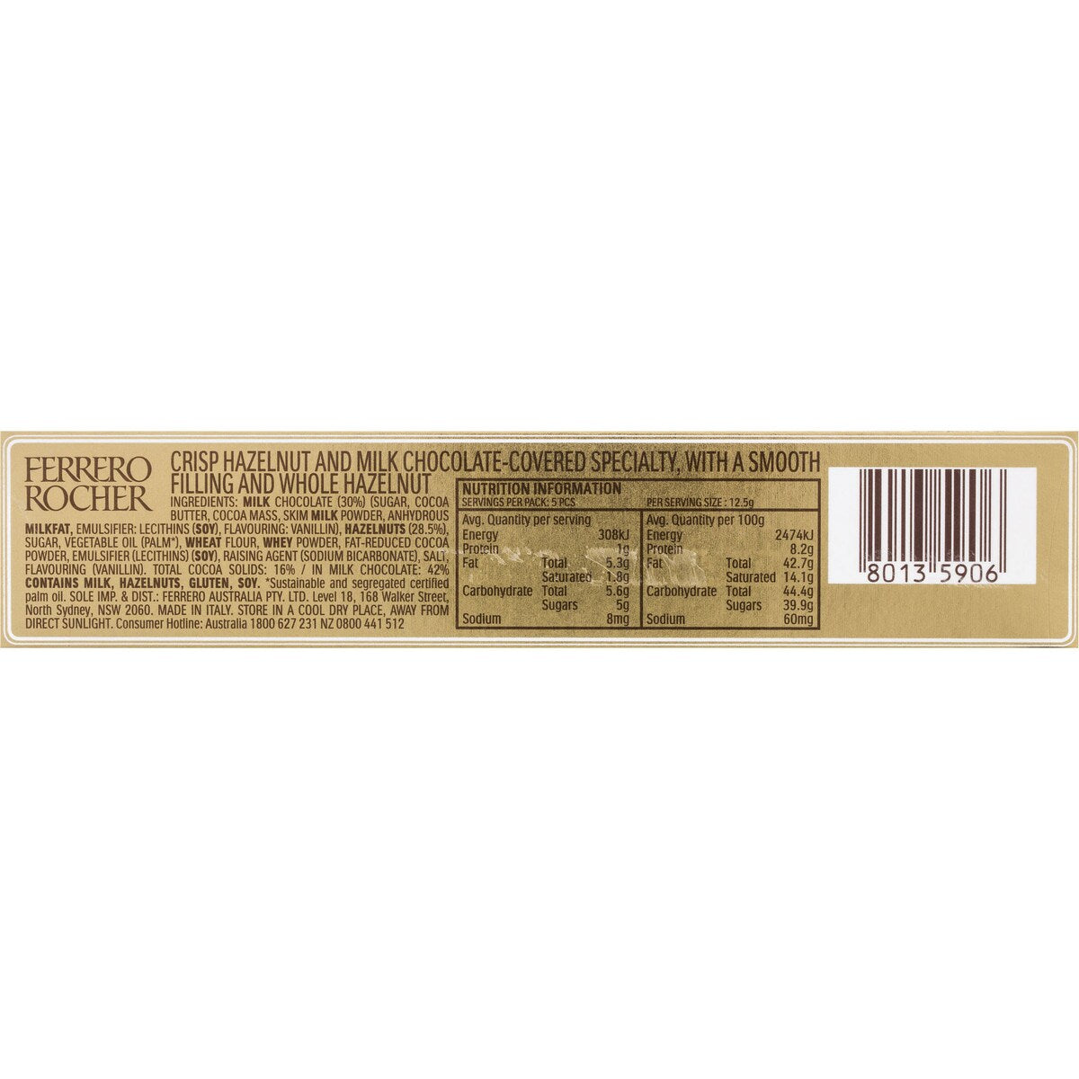 Ferrero Rocher Chocolate Gift Box 5 Pack