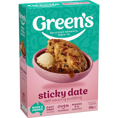 Greens Pudding Traditional Sticky Date 260g