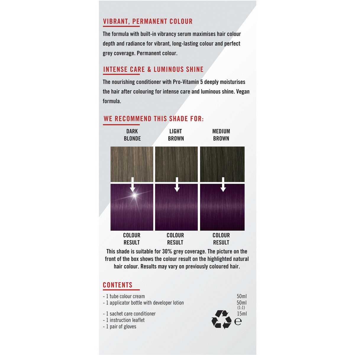 Schwarzkopf Live Colour Purple Hair Dye Purple Punk Permanent each