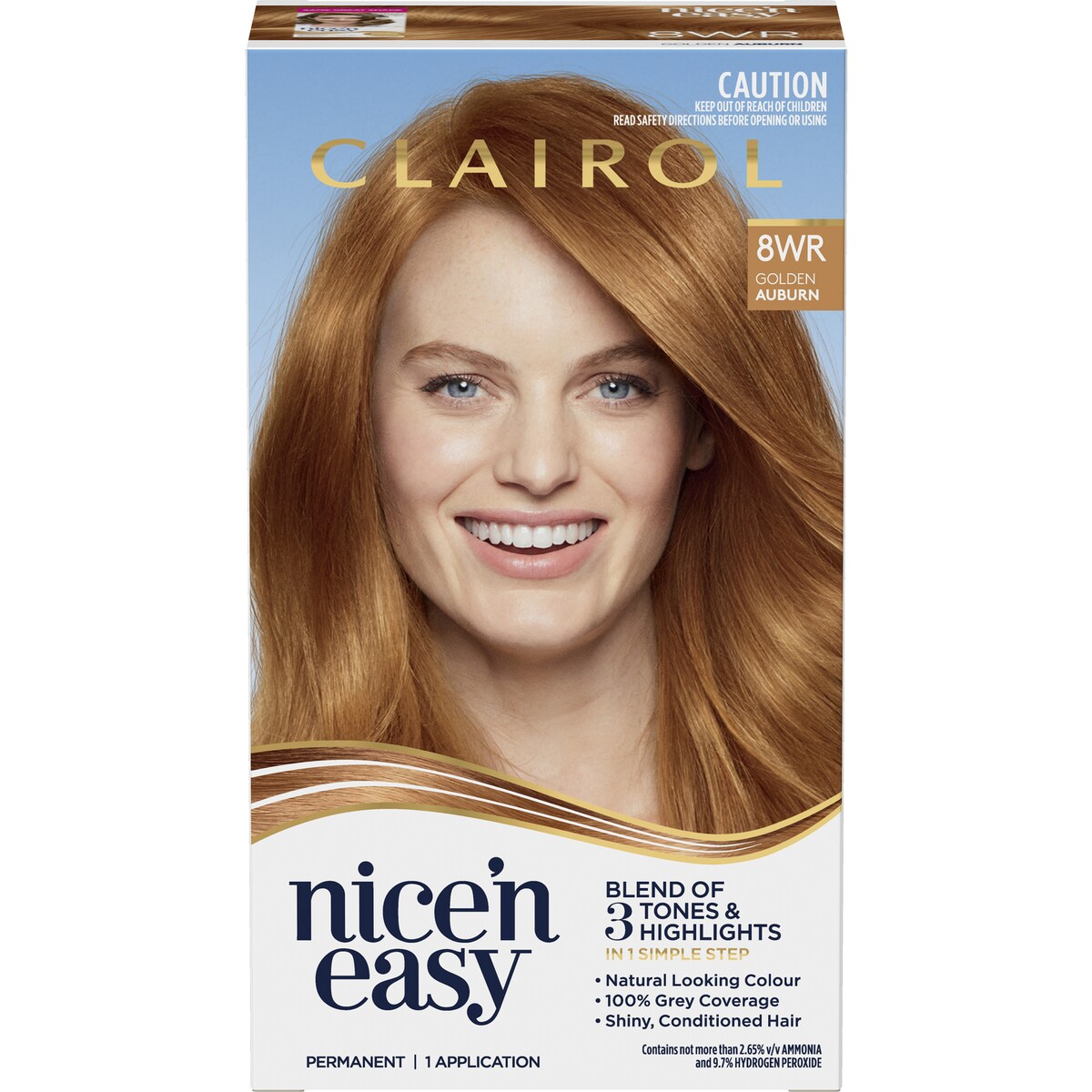 Clairol Nice 'N Easy Permanent 8WR Golden Auburn Hair Colour each