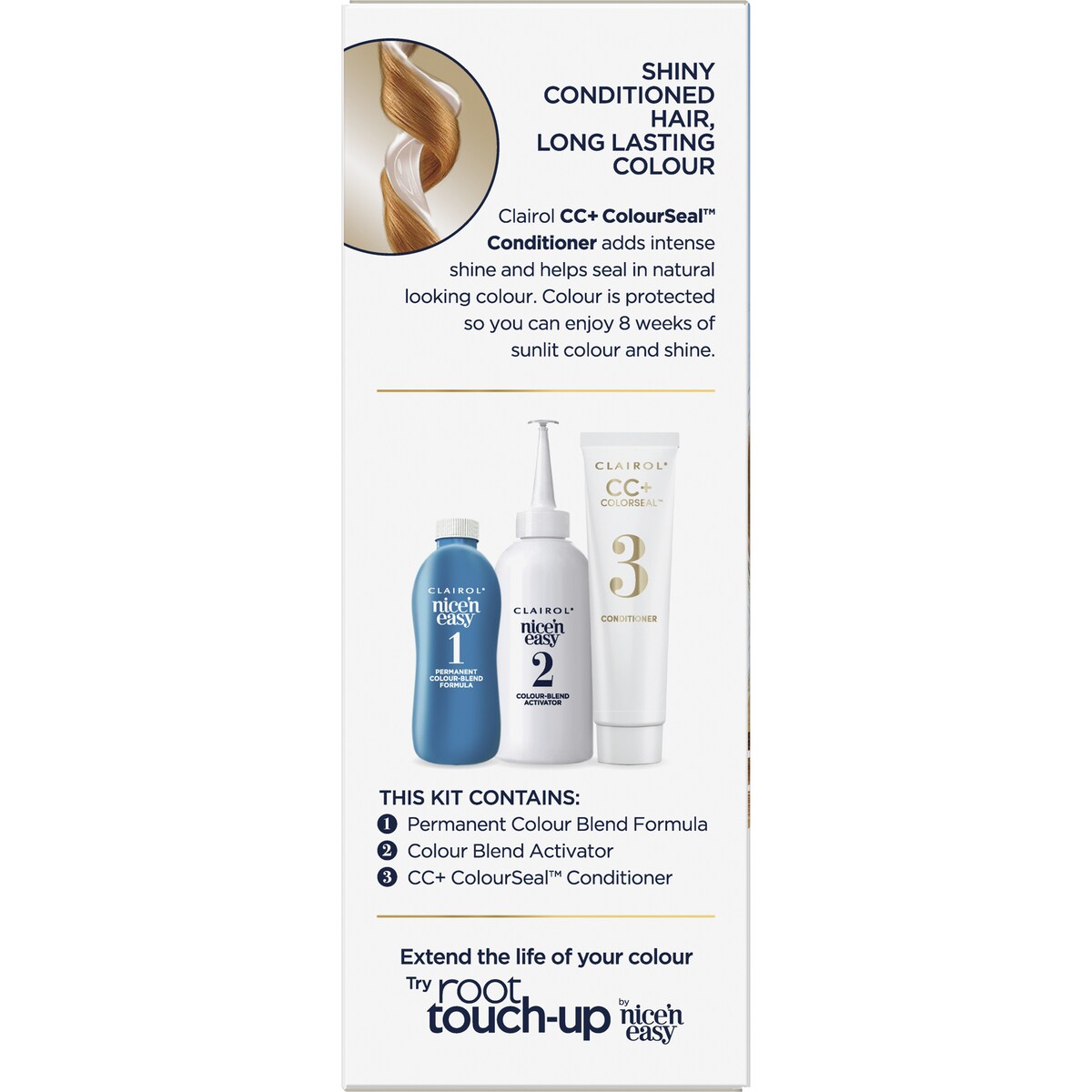 Clairol Nice 'N Easy Permanent 8WR Golden Auburn Hair Colour each
