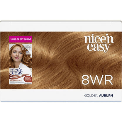 Clairol Nice 'N Easy Permanent 8WR Golden Auburn Hair Colour each
