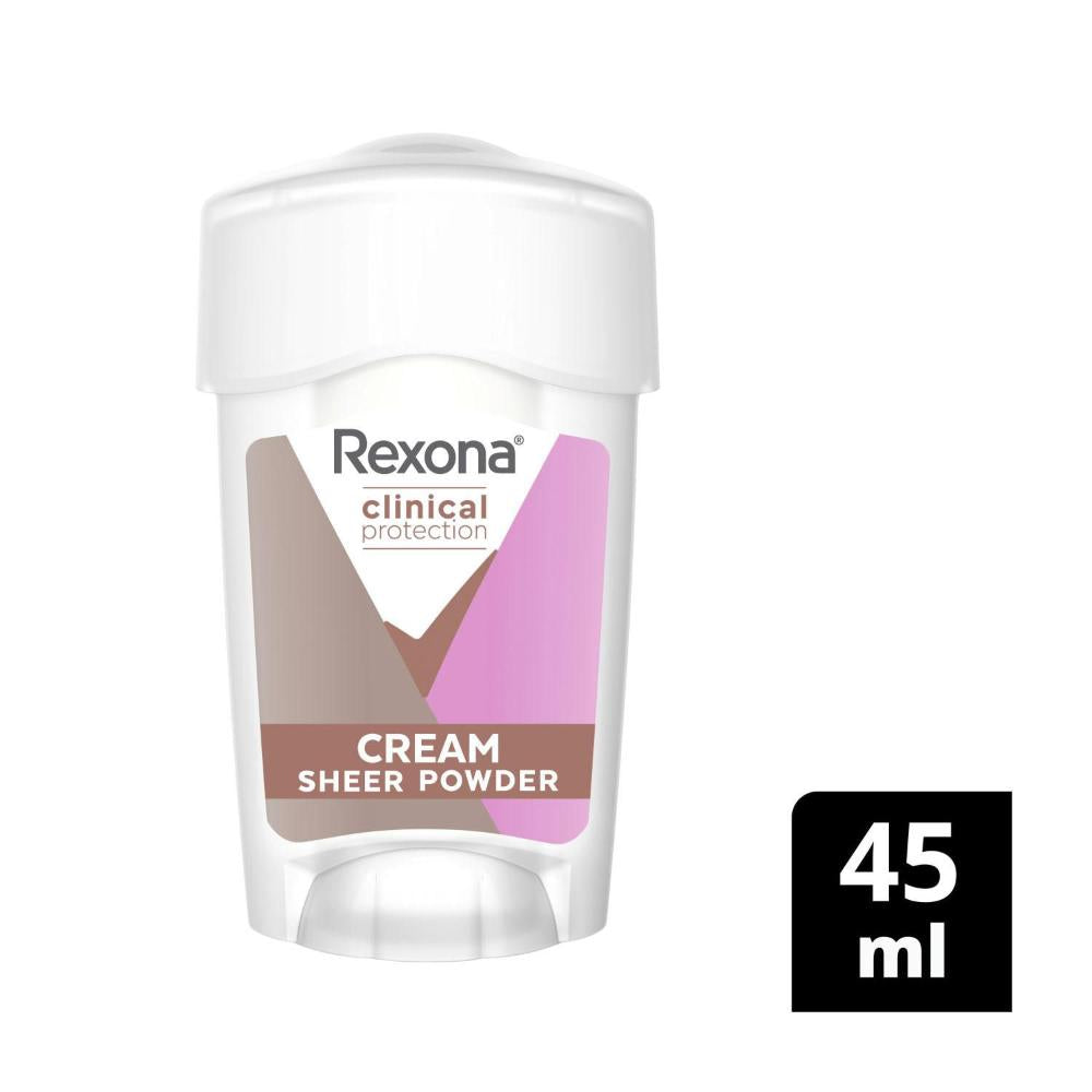 Rexona Women Deodorant 96hr Clinical Cream Sheer Powder - 45mL