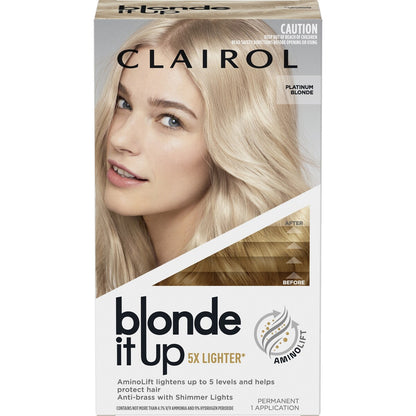 Clairol Blonde It Up Permanent Platinum Blonde Hair Colour each